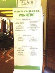 Partner Award Circle Winners Banner