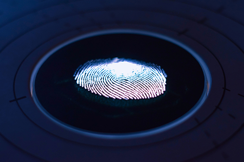 Fingerprint on screen