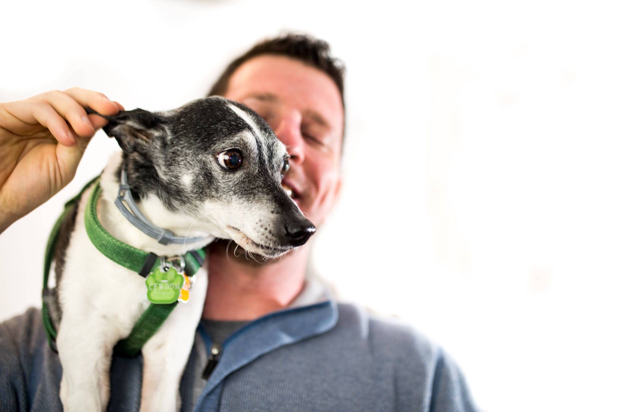 Geoff Stanford and his dog