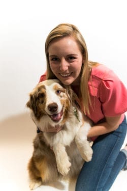 Molly with dog