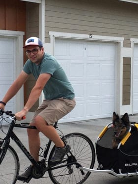 Ben Freese and his dog Noxie