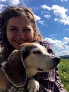 Jessie Sousa and her dog Jack