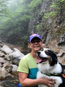 Laurie and her dog Bodie