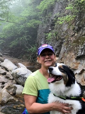 Laurie and her dog Bodie