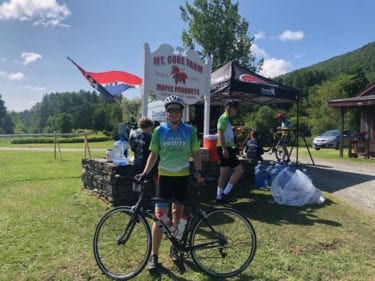 Alex at the 2019 Prouty bike ride