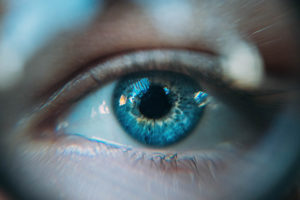 Human eye, close-up