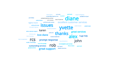 Customer Survey Word Cloud