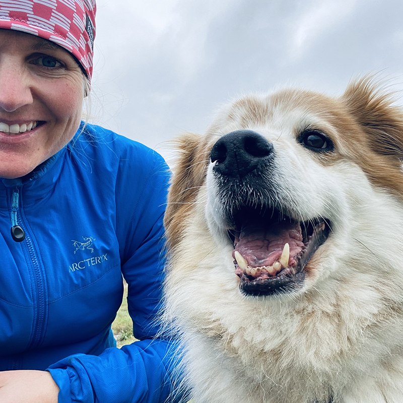 Jill with her pup Lobo