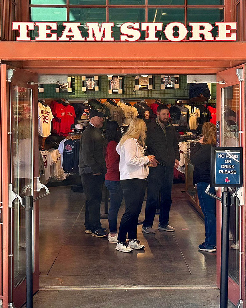RCS employees at the Boston Red Sox Team Store