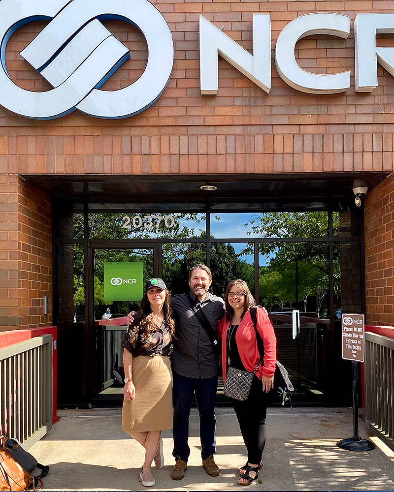 RCS employee visiting NCR corporate headquarters