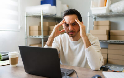 SMB owner frustrated while looking at pos reporting